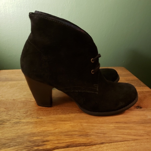 Clarks Shoes - INDIGO BY CLARKS BLACK SUEDE BOOTIE